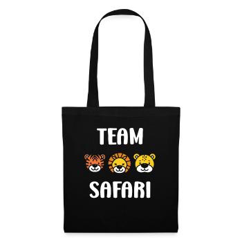 Team safari - Sac en tissu - noir - Devant