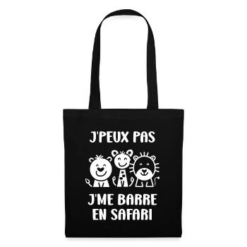 humour safari - Sac en tissu - noir - Devant