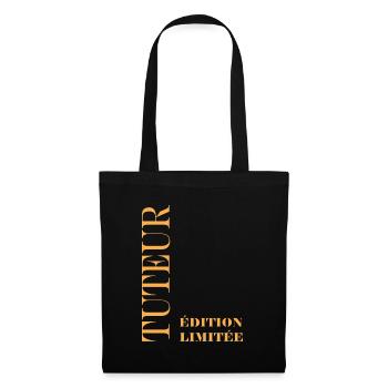 tuteur - Sac en tissu - noir - Devant