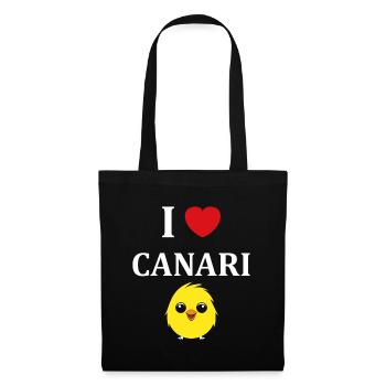 Humour Canari - Sac en tissu - noir - Devant