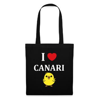 Humour Canari - Sac en tissu - noir - Devant