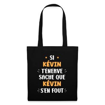 kévin - Sac en tissu - noir - Devant