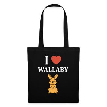 Wallaby - Sac en tissu - noir - Devant