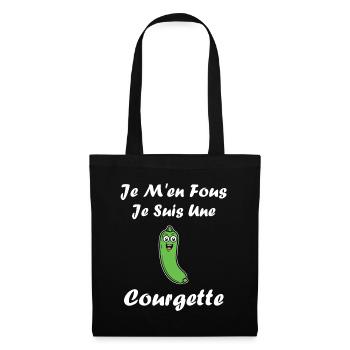 courgette - Sac en tissu - noir - Devant