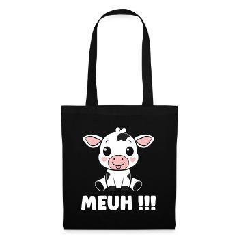cow - Tote Bag - black - Front