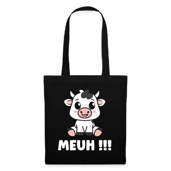 cow - Tote Bag - black - Front