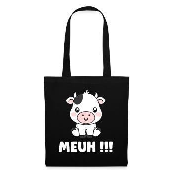 cow - Tote Bag - black - Front
