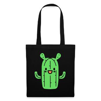Cactus - Sac en tissu - noir - Devant
