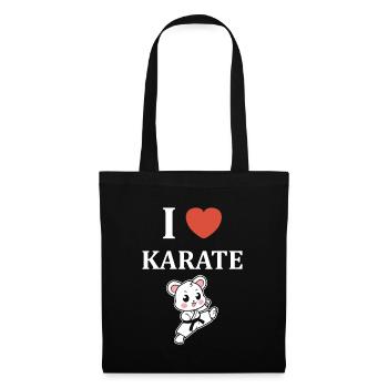Karate - Stoffbeutel - Schwarz - Vorne