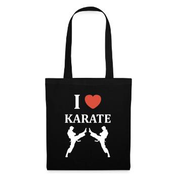 Karate - Stoffbeutel - Schwarz - Vorne