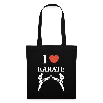 karate - Sac en tissu - noir - Devant