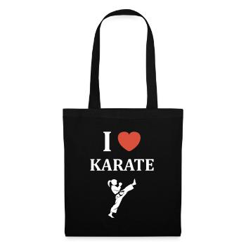Karate - Stoffbeutel - Schwarz - Vorne