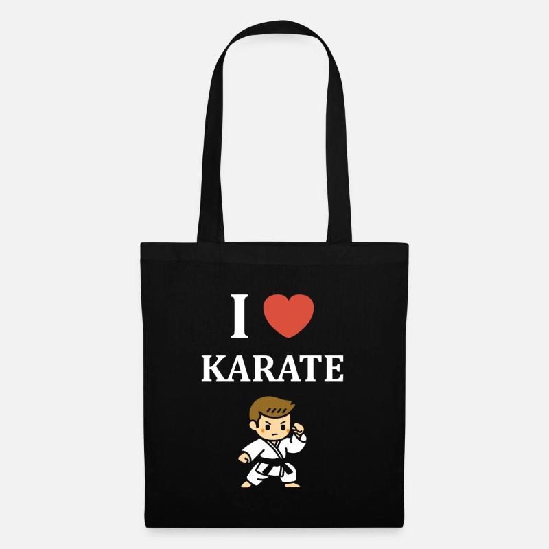 karate - Sac en tissu - noir