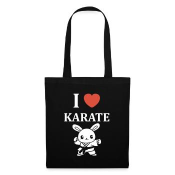 Karate - Stoffbeutel - Schwarz - Vorne