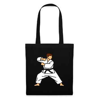 Karate - Stoffbeutel - Schwarz - Vorne