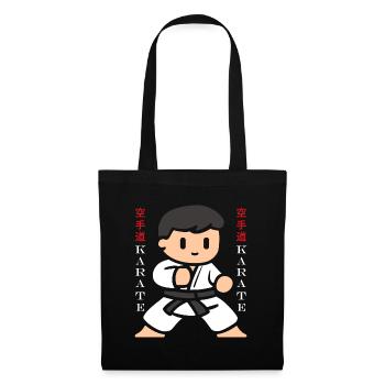 Karate - Stoffbeutel - Schwarz - Vorne