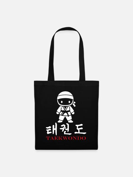 Taekwondo - Stoffbeutel - Schwarz