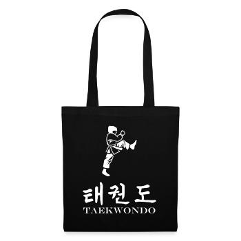 Taekwondo - Stoffbeutel - Schwarz - Vorne