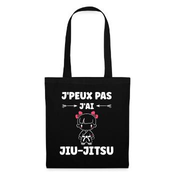 Jiu Jitsu - Stoffbeutel - Schwarz - Vorne