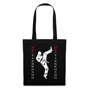 Taekwondo - Stoffbeutel - Schwarz - Vorne