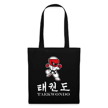 Taekwondo - Stoffbeutel - Schwarz - Vorne