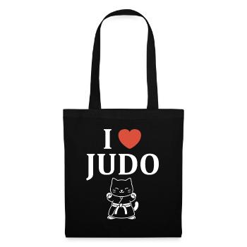 Judo - Stoffbeutel - Schwarz - Vorne