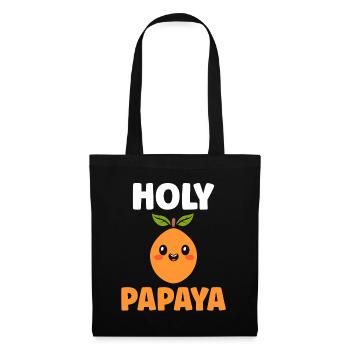 Papaya - Stoffbeutel - Schwarz - Vorne