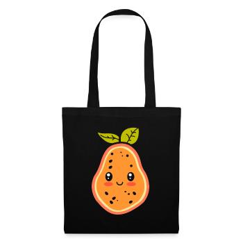 Papaya - Stoffbeutel - Schwarz - Vorne