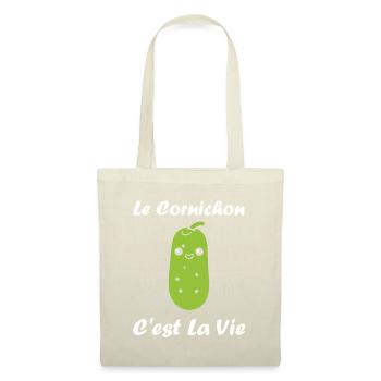 Humour cornichon - Sac en tissu - nature - Devant