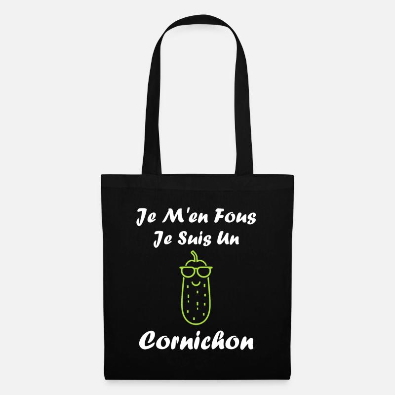 cornichon - Sac en tissu - noir