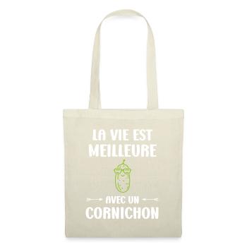cornichon - Sac en tissu - nature - Devant