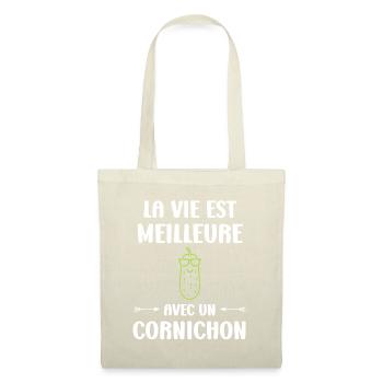 cornichon - Sac en tissu - nature - Devant