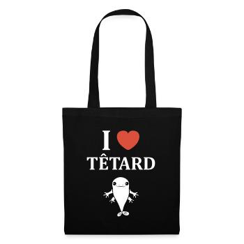Têtard - Sac en tissu - noir - Devant