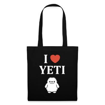 Yeti - Sac en tissu - noir - Devant