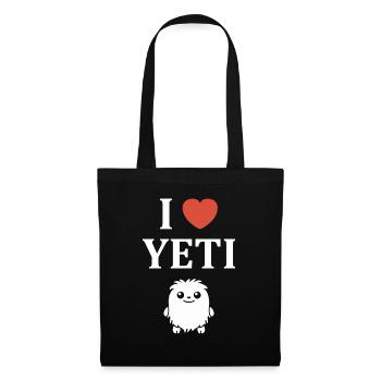 Yeti - Sac en tissu - noir - Devant