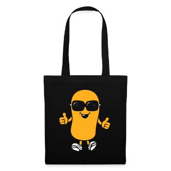 peanut - Tote Bag - black - Front