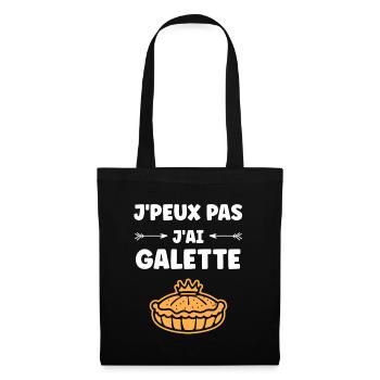 Galette - Sac en tissu - noir - Devant