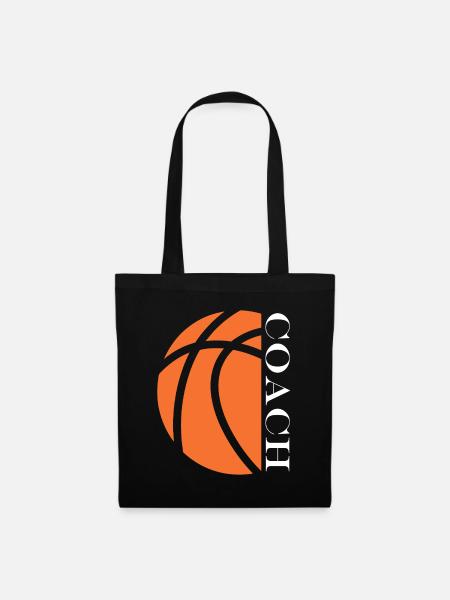 Coach de Basketball - Stoffbeutel - Schwarz