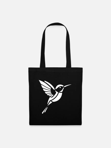 Kolibri - Stoffbeutel - Schwarz