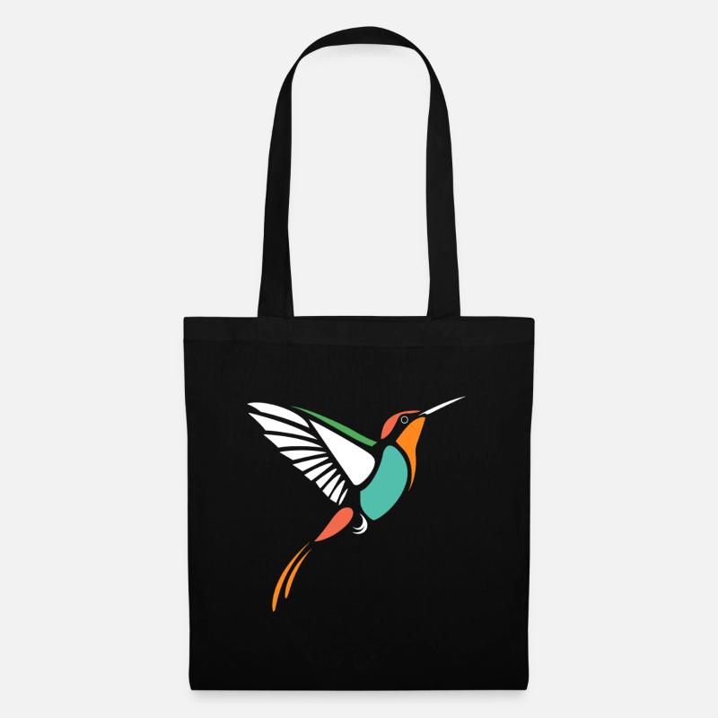 Kolibri - Stoffbeutel - Schwarz