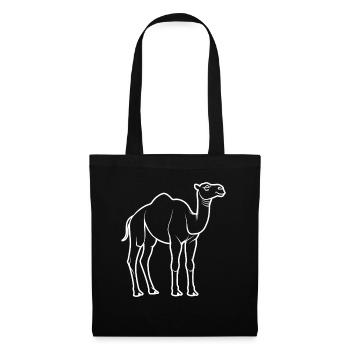 chameau - Sac en tissu - noir - Devant