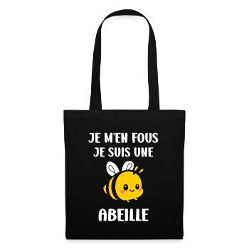 Abeille - Sac en tissu - noir - Devant