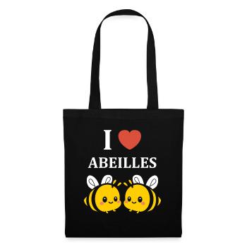 Abeille - Sac en tissu - noir - Devant