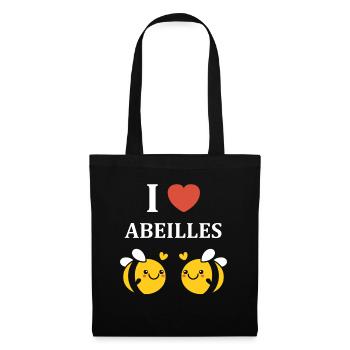 Abeille - Sac en tissu - noir - Devant