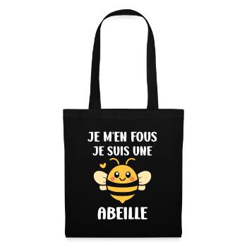 Abeille - Sac en tissu - noir - Devant
