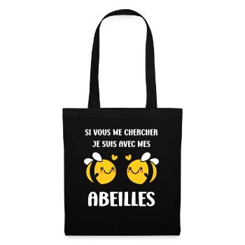 Abeille - Sac en tissu - noir - Devant
