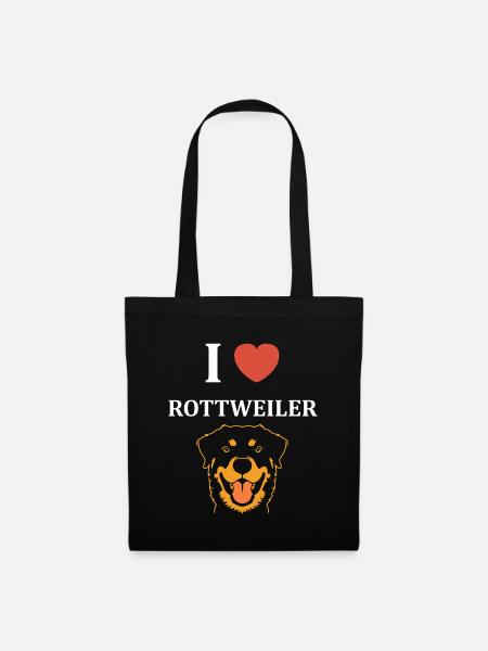 Rottweiler - Stoffbeutel - Schwarz