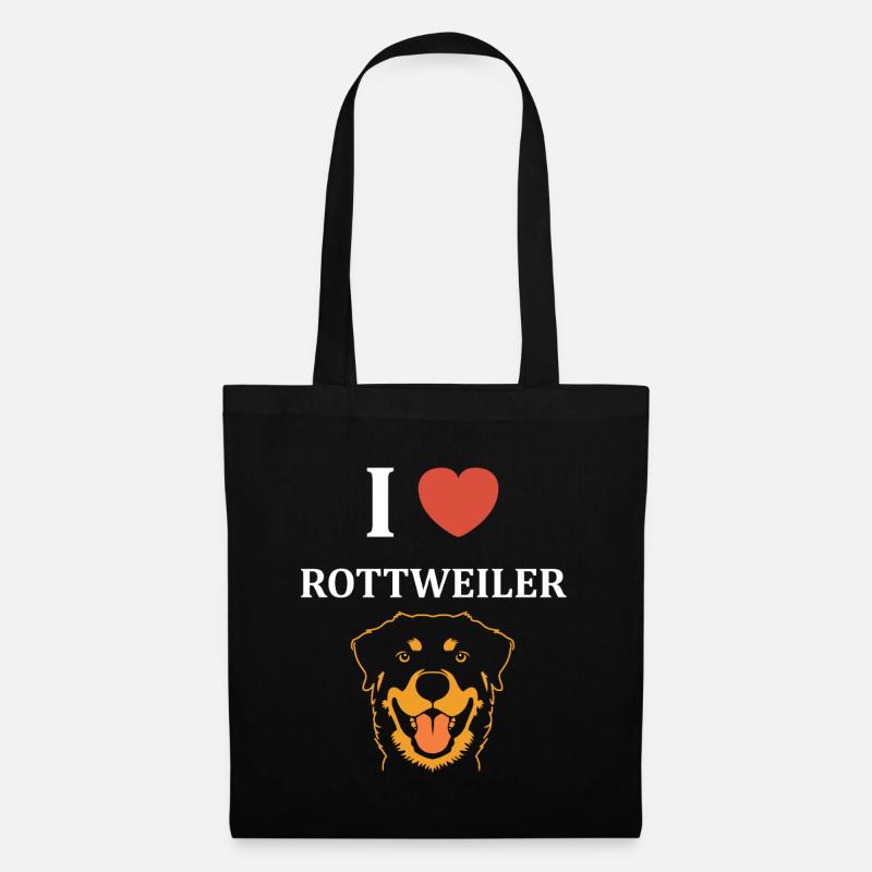 Rottweiler - Stoffbeutel - Schwarz