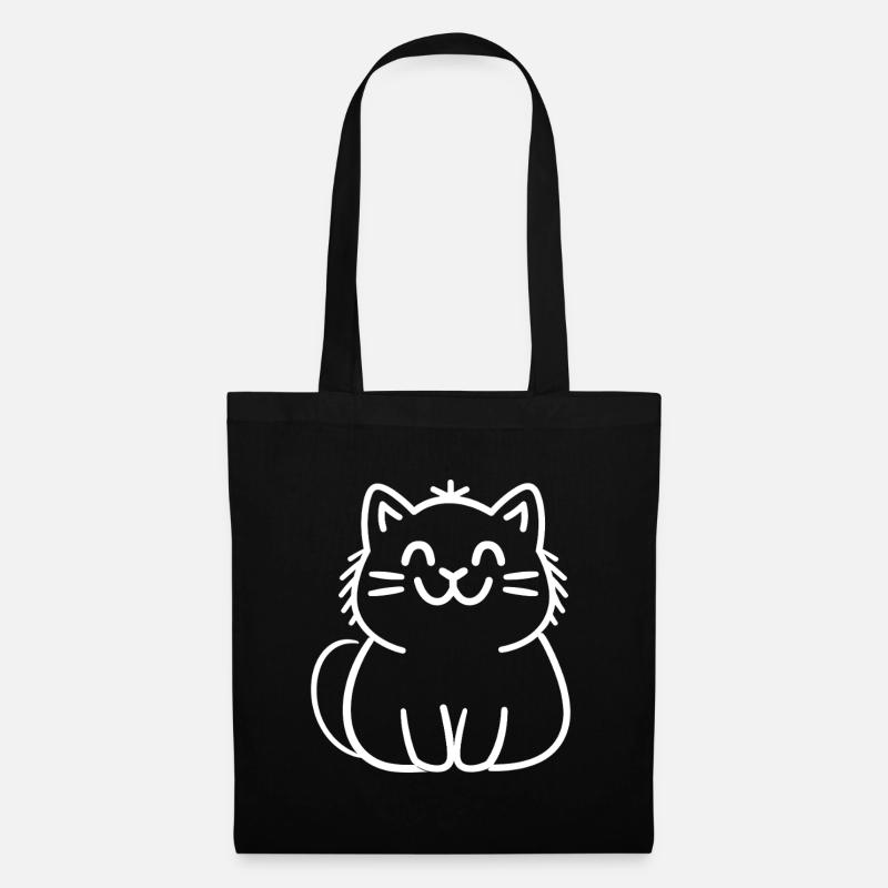 Perserkatze - Stoffbeutel - Schwarz