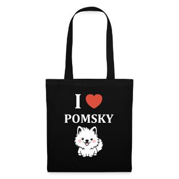 Pomsky - Tote Bag - black - Front